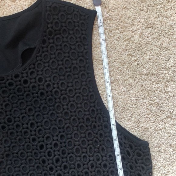 Talbots XL Womens Black Lace Overlay Tank Top - Picture 8 of 8